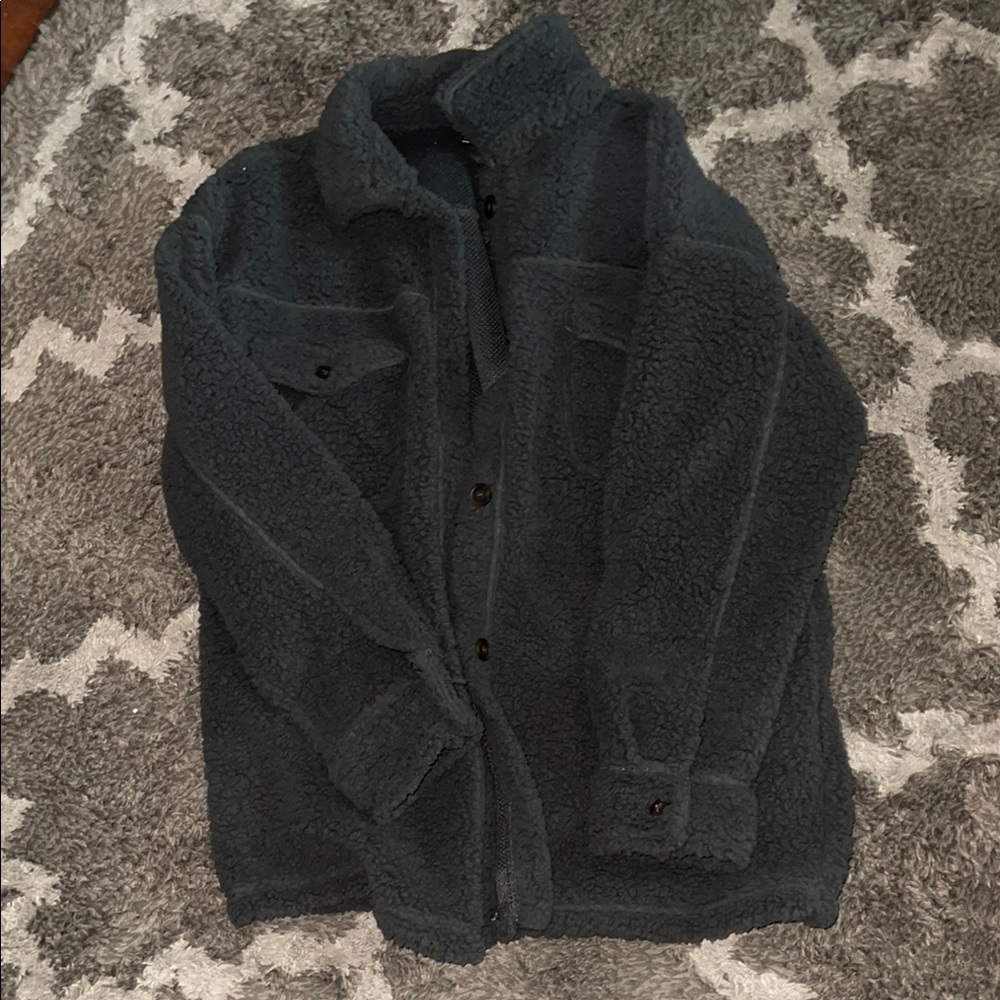 Women's Black Sherpa Jacket